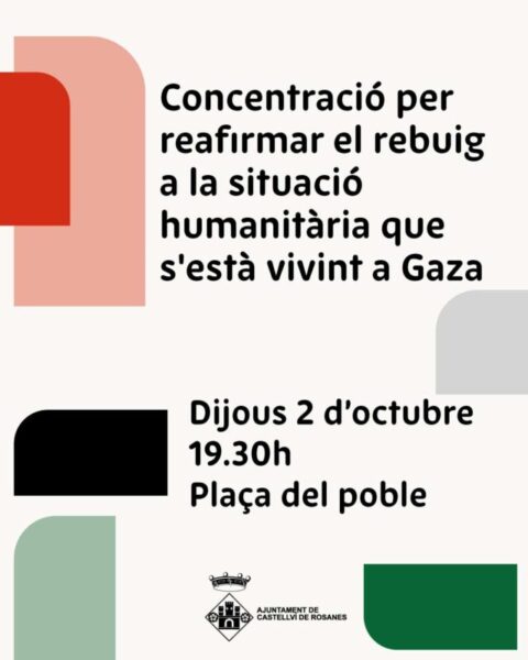 La Bustia cartell concentracio Gaza Castellvi
