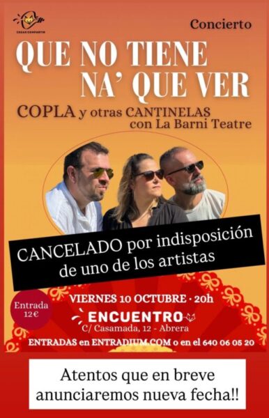 La Bustia cartell copla suspes Encuentro Abrera