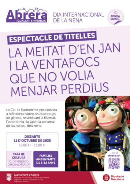 La Bustia cartell espectacle de titelles Abrera