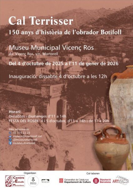 La Bustia cartell inauguracio Cal Terrisser Martorell