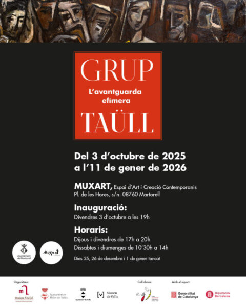 La Bustia cartell inauguracio Grup Taull