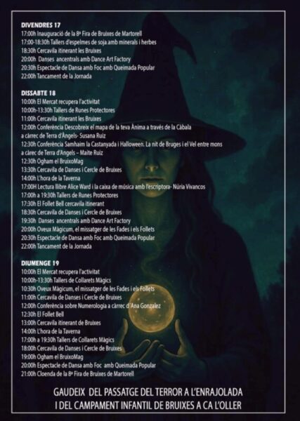La Bustia cartell programa Bruixes 2025 Martorell