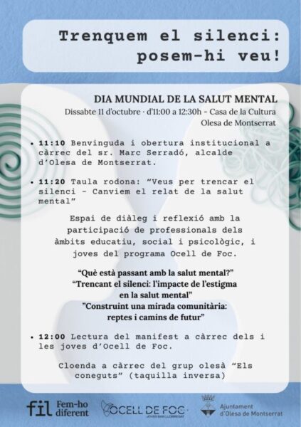 La Bustia cartell trenquem el silenci