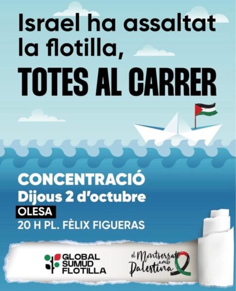 La Bustia concentracio Gaza Olesa