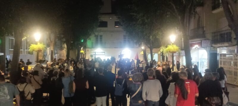 La Bustia concentracio suport Palestina i Flotilla 2 octubre 2025 Esparreguera