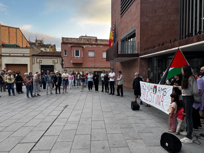 La Bustia concentracio suport Palestina i Flotilla 2 octubre 2025 Gelida