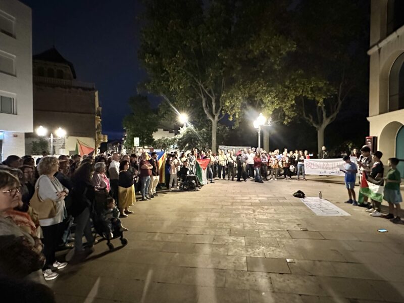 La Bustia concentracio suport Palestina i Flotilla 2 octubre 2025 Olesa