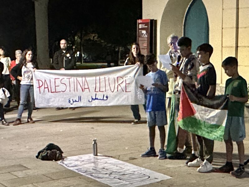La Bustia concentracio suport Palestina i Flotilla 2 octubre 2025 Olesa