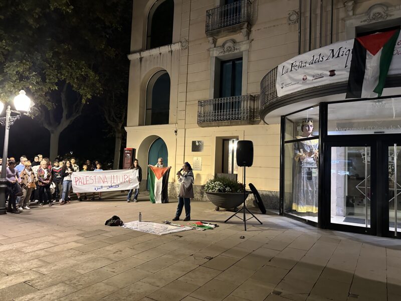 La Bustia concentracio suport Palestina i Flotilla 2 octubre 2025 Olesa