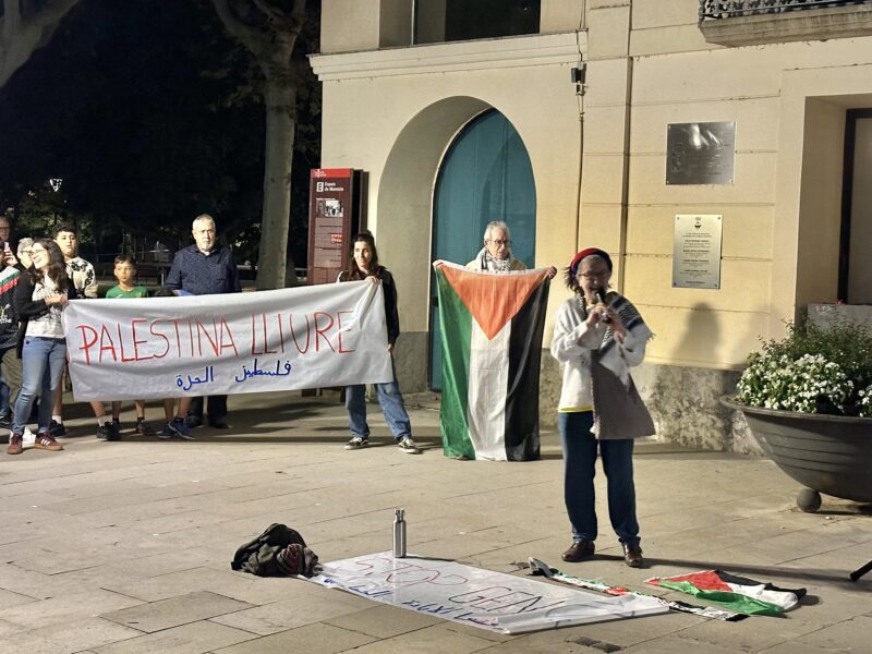 La Bustia concentracio suport Palestina i Flotilla 2 octubre 2025 Olesa