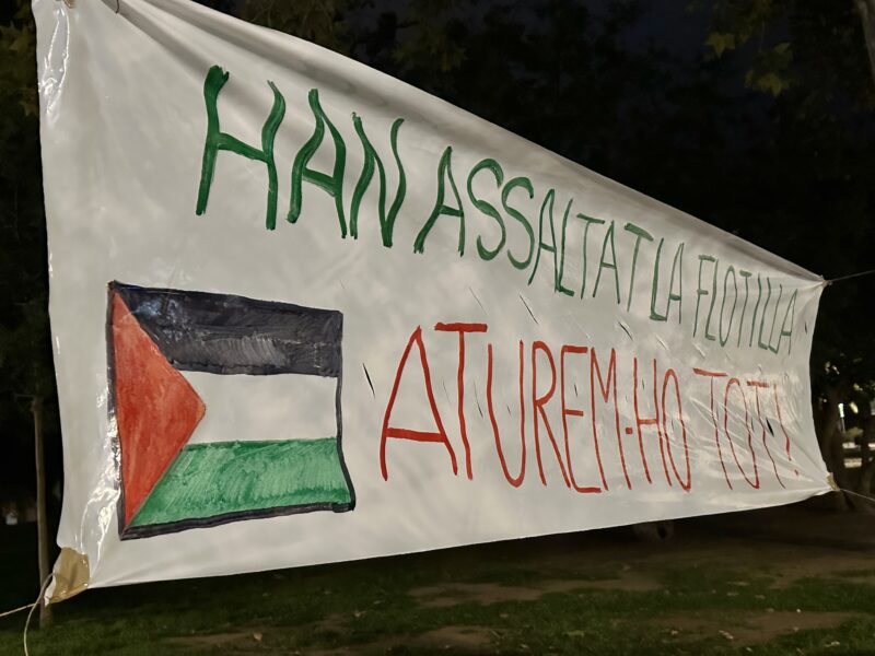 La Bustia concentracio suport Palestina i Flotilla 2 octubre 2025 Olesa