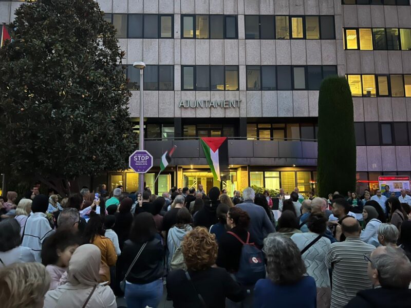 La Bustia concentracio suport Palestina i Flotilla 2 octubre 2025 Sant Andreu