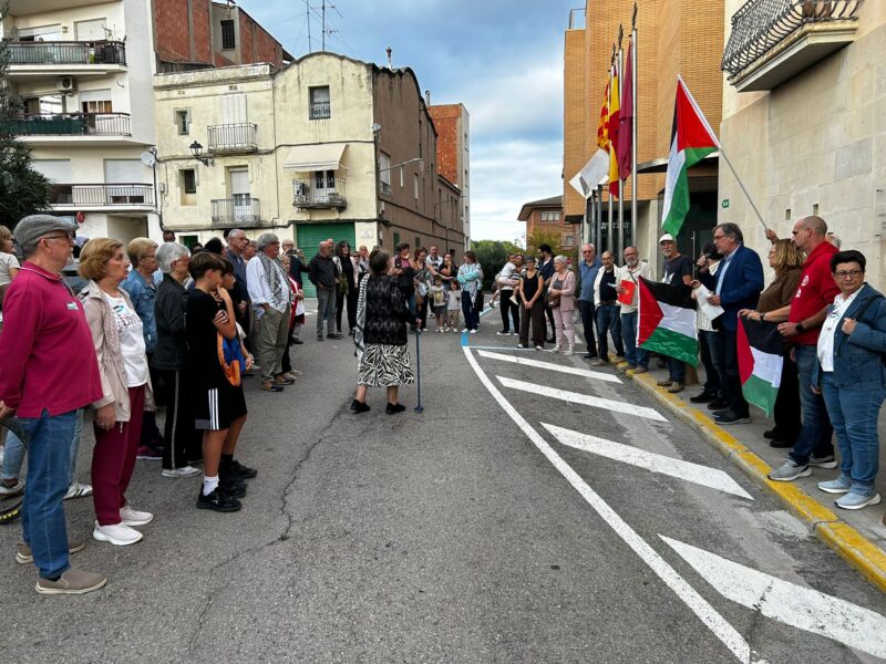 La Bustia concentracio suport Palestina i Flotilla 2 octubre 2025 Sant Esteve