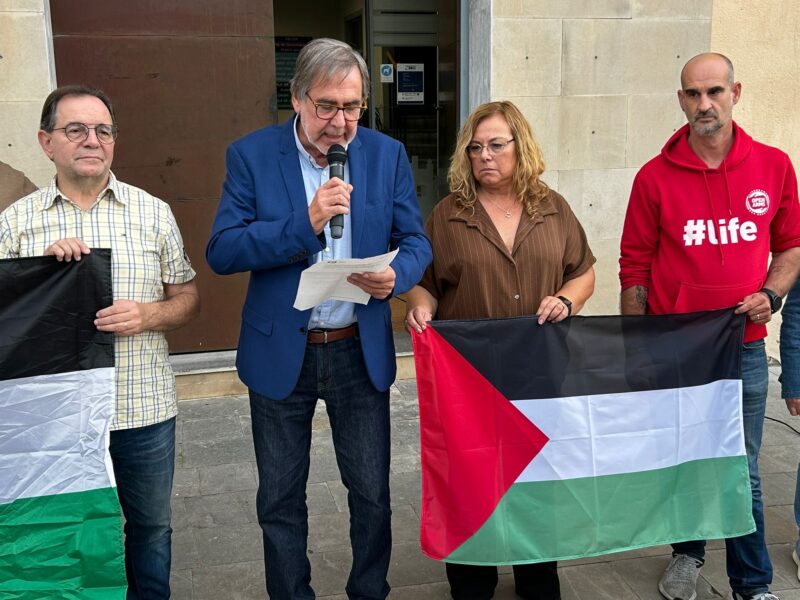 La Bustia concentracio suport Palestina i Flotilla 2 octubre 2025 Sant Esteve