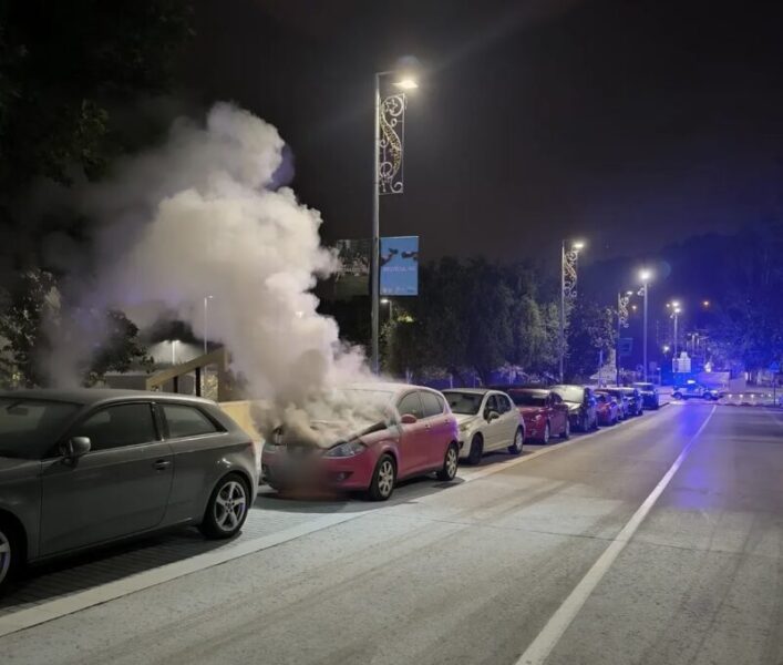 La Bustia incendi cotxe Martorell 17 octubre 2