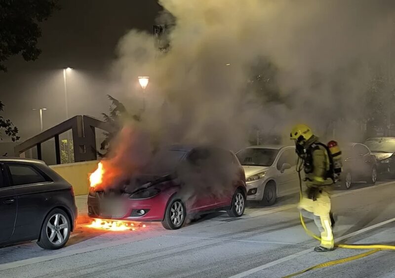 La Bustia incendi cotxe Martorell 17 octubre 3