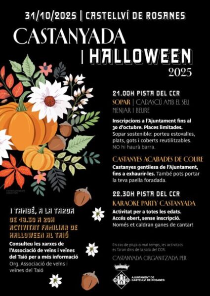 La Bustia programacio Castanyada i Halloween Castellvi