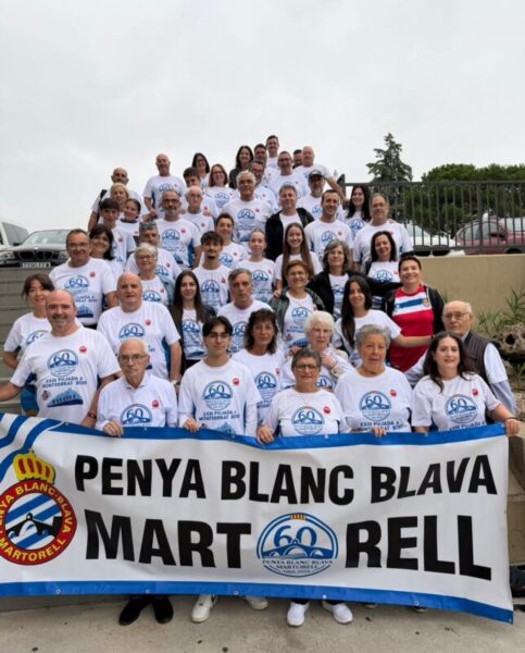 La Bustia pujada Montserrat Penya blanc i blava Martorell 1