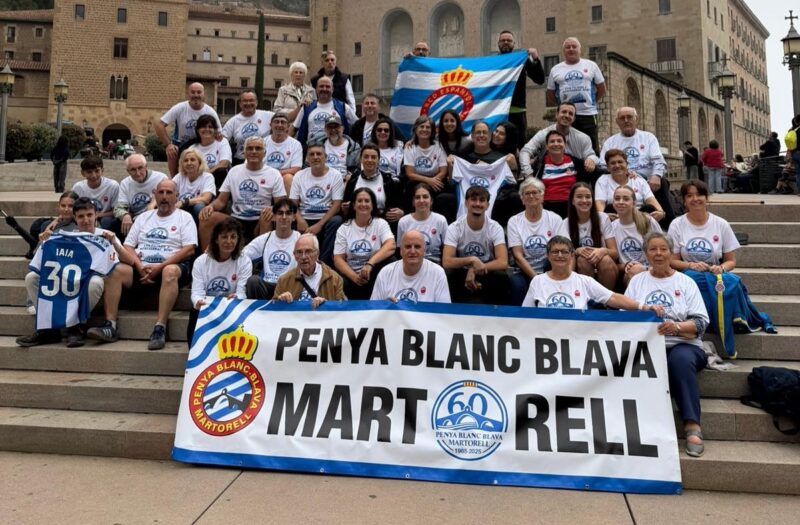 La Bustia pujada Montserrat Penya blanc i blava Martorell 3