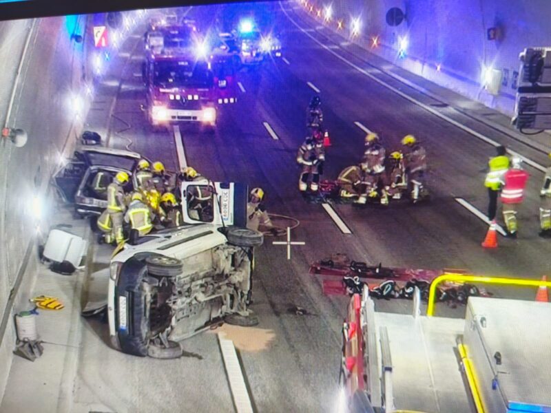 La Bustia simulacre 17 octubre 2025 accident transit tunel B40 Abrera