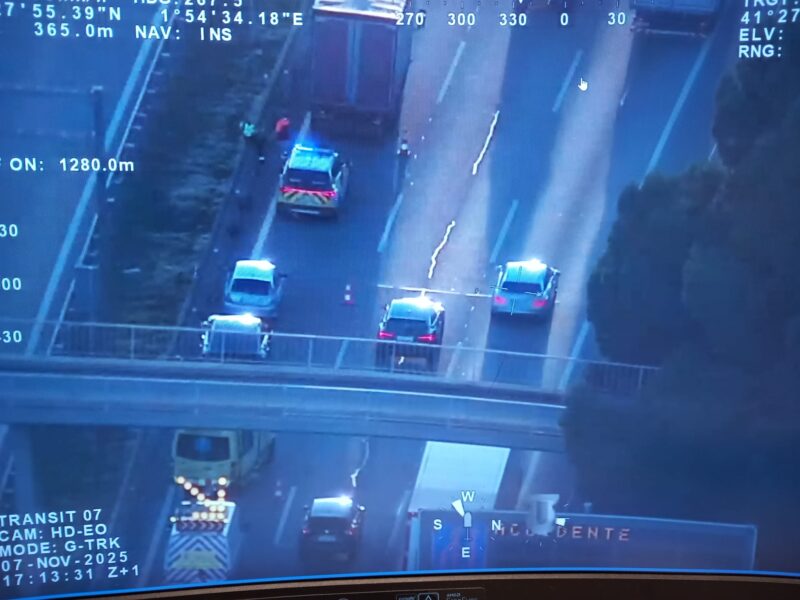 La Bustia accident i retencio AP7 Castellvi