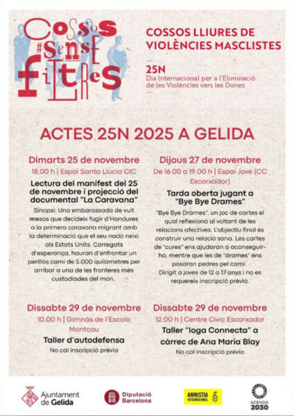 La Bustia cartell 25N Gelida 2025