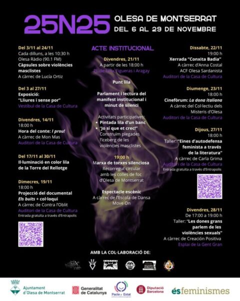 La Bustia cartell 25N Olesa 2