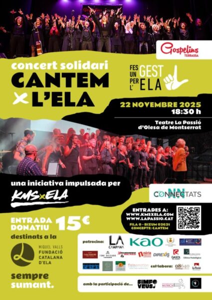 La Bustia cartell Cantem per ELA