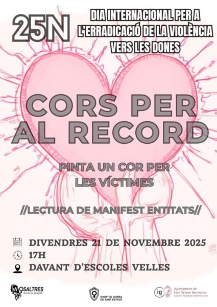 La Bustia cartell Cors per al record Sant Esteve