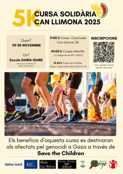 La Bustia cartell Cursa Solidaria Can Llimona