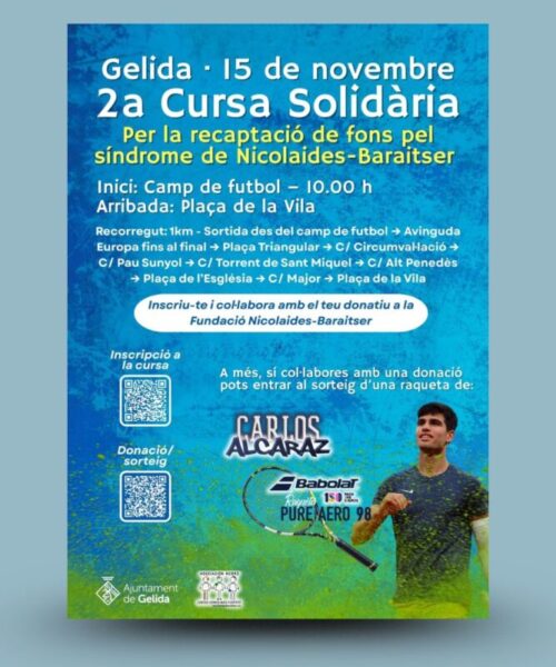 La Bustia cartell Cursa Solidaria Gelida