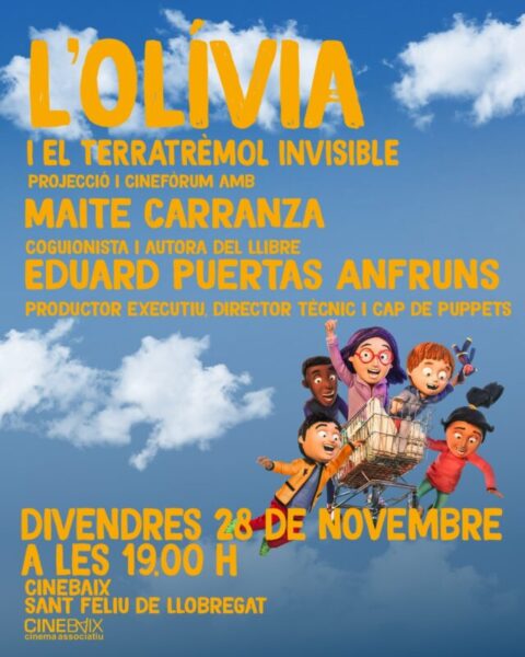La Bustia cartell L Olivia i el terratremol invisible Sant Feliu