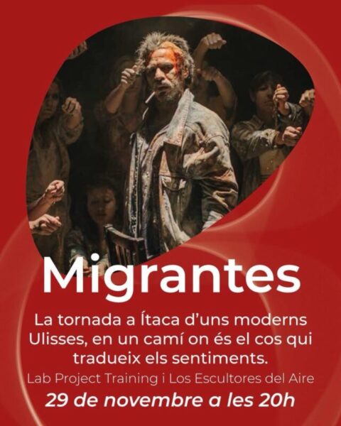 La Bustia cartell Migrantes Olesa