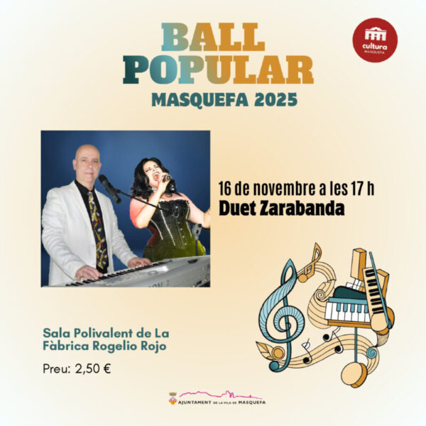 La Bustia cartell ball popular 16 novembre Masquefa