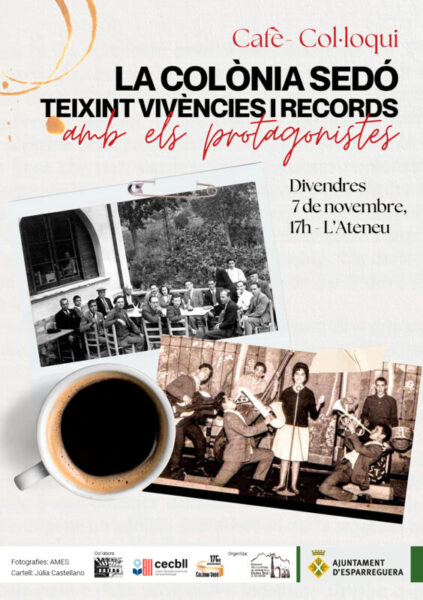 La Bustia cartell cafe coloqui La Colonia Sedo