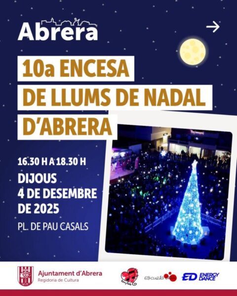 La Bustia cartell encesa llums Abrera