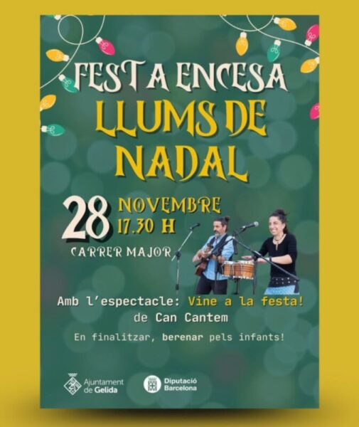 La Bustia cartell encesa llums Gelida