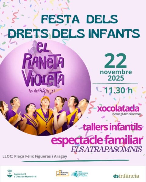 La Bustia cartell festa drets infants Olesa
