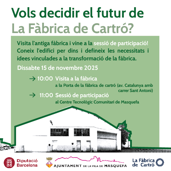 La Bustia cartell futur fabrica de cartro Masquefa