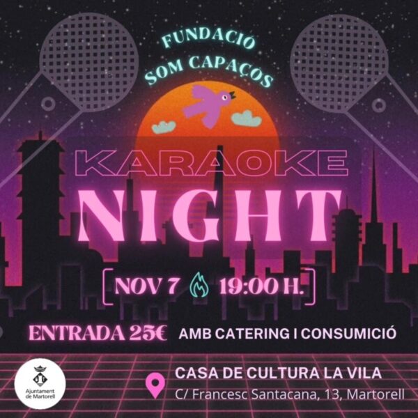 La Bustia cartell karaoke night Martorell