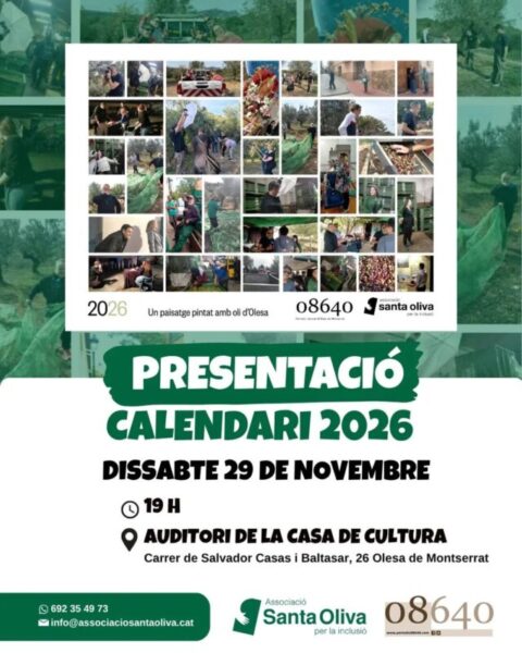 La Bustia cartell presentacio calendari Olesa