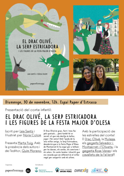 La Bustia cartell presentacio conte infantil Drac i Serp Estricadora Olesa
