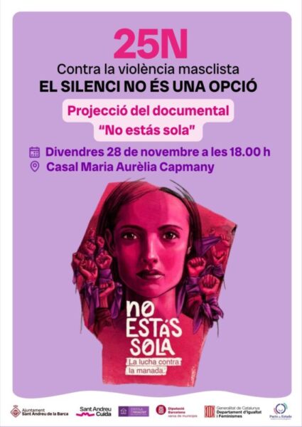 La Bustia cartell projeccio documental No estas sola