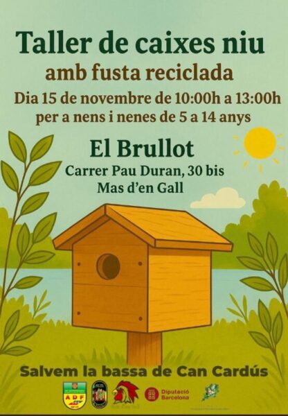 La Bustia cartell taller caixes niu