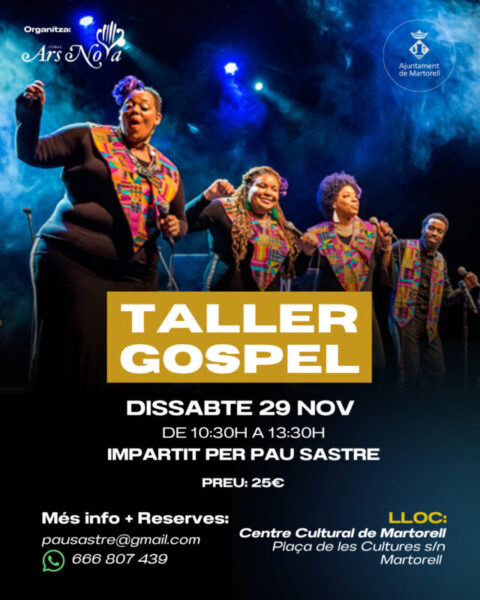 La Bustia cartell taller de gospel