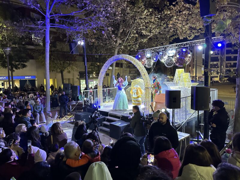 La Bustia encesa llums Nadal rambla Bobiles Martorell 2025