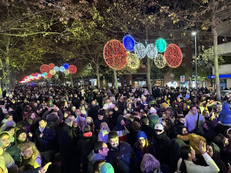 La Bustia encesa llums Nadal rambla Bobiles Martorell 2025