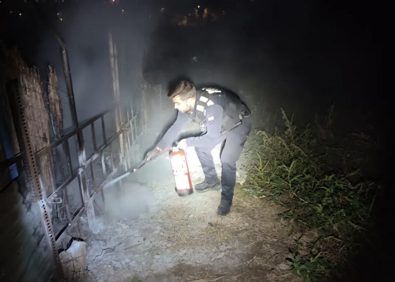 La Bustia incendi caseta hort Martorell 1