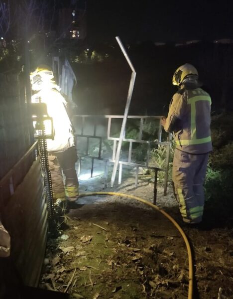 La Bustia incendi caseta hort Martorell 5