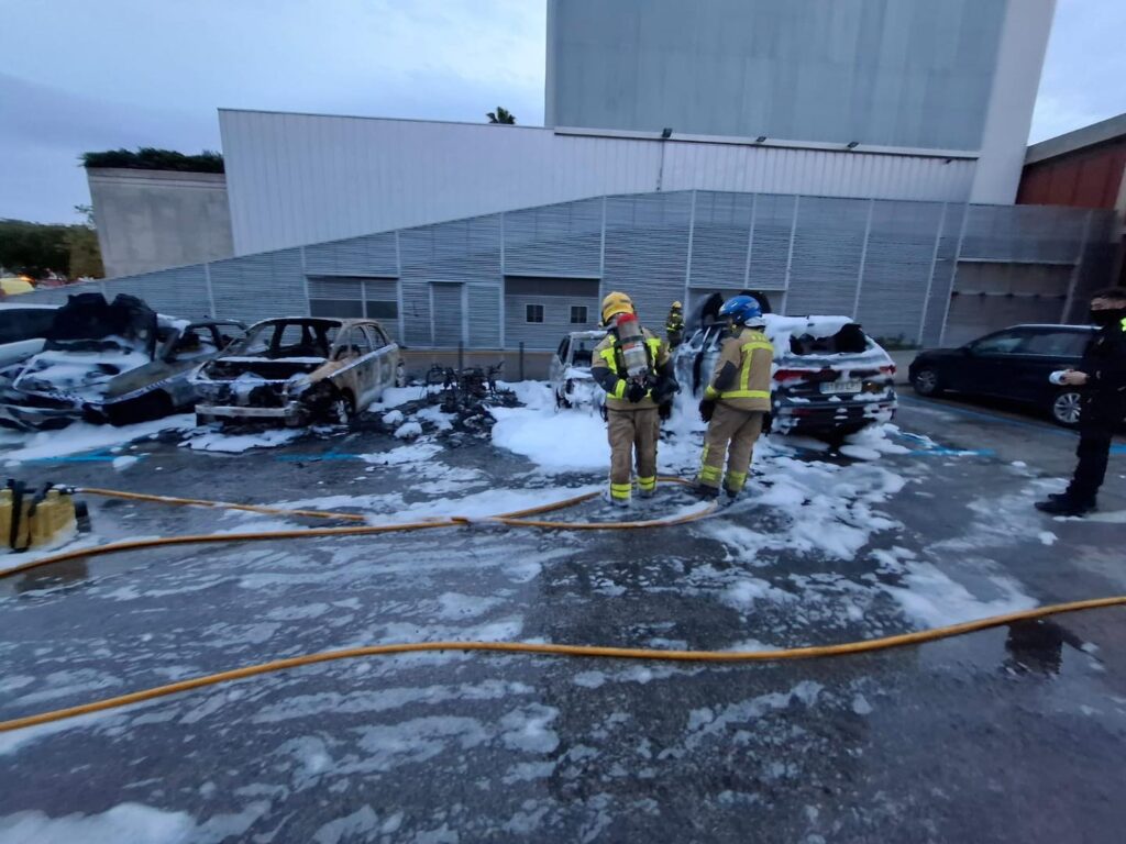 La Bustia incendi parquing Teatre Nuria Espert Sant Andreu 1